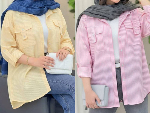 شومیز راه راه صلیبی